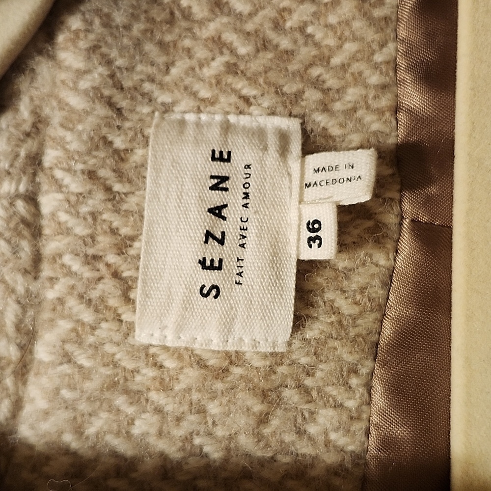 Sezane by Madewell 100% Wool Bowie Coat ~ Please Read Description ❤️ Size 36/4 - Picture 2 of 11